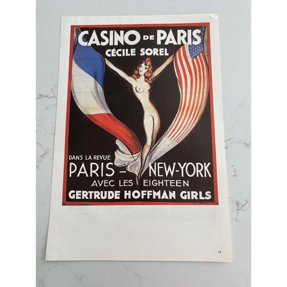Casino De Paris, Cecile Sorel, Folies Bergère, Un Coupe De Folie, Music Hall - Picture 1 of 5